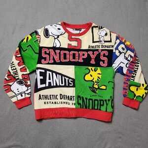 ZARA Snoopy Peanuts Graphic Sweatshirt